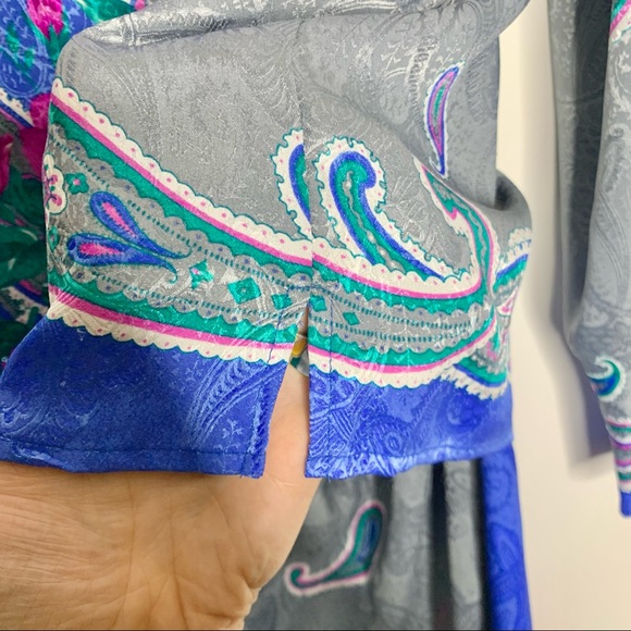 Vintage Paisley Hal Ferman by Donald Curtis Blouse and Skirt Outfit - Picture 7 of 11